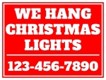 18x24 Yard Sign_1-Color_Christmas Lights Sign 02