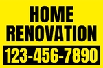 12x18 Yard Sign_Yellow Coroplast_Remodeling Sign 01