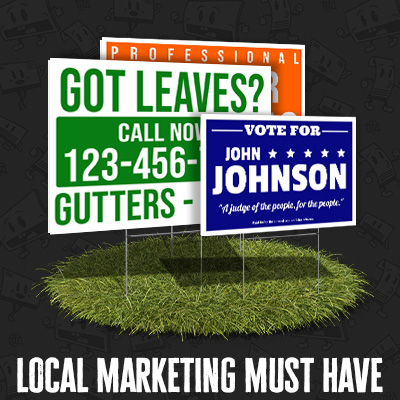 Yard signs for Lawn Care, Pressure Washing, and Other Service Professionals