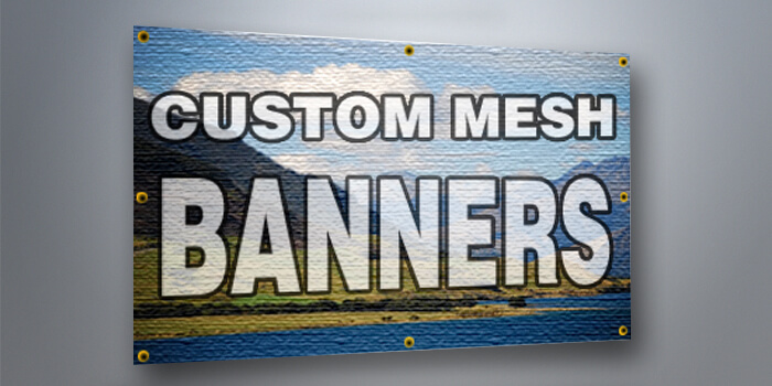 Mesh Display Banners for Advertising and Business